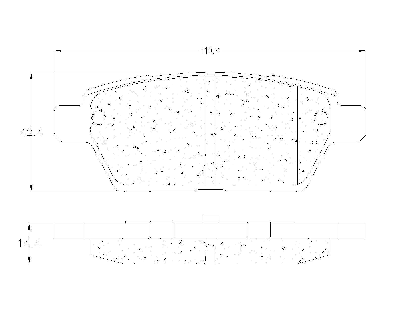BALATA TRASERA CERÁMICA FORD FUSSION, MAZDA 6, LINCOLN MKZ - Imagen 2