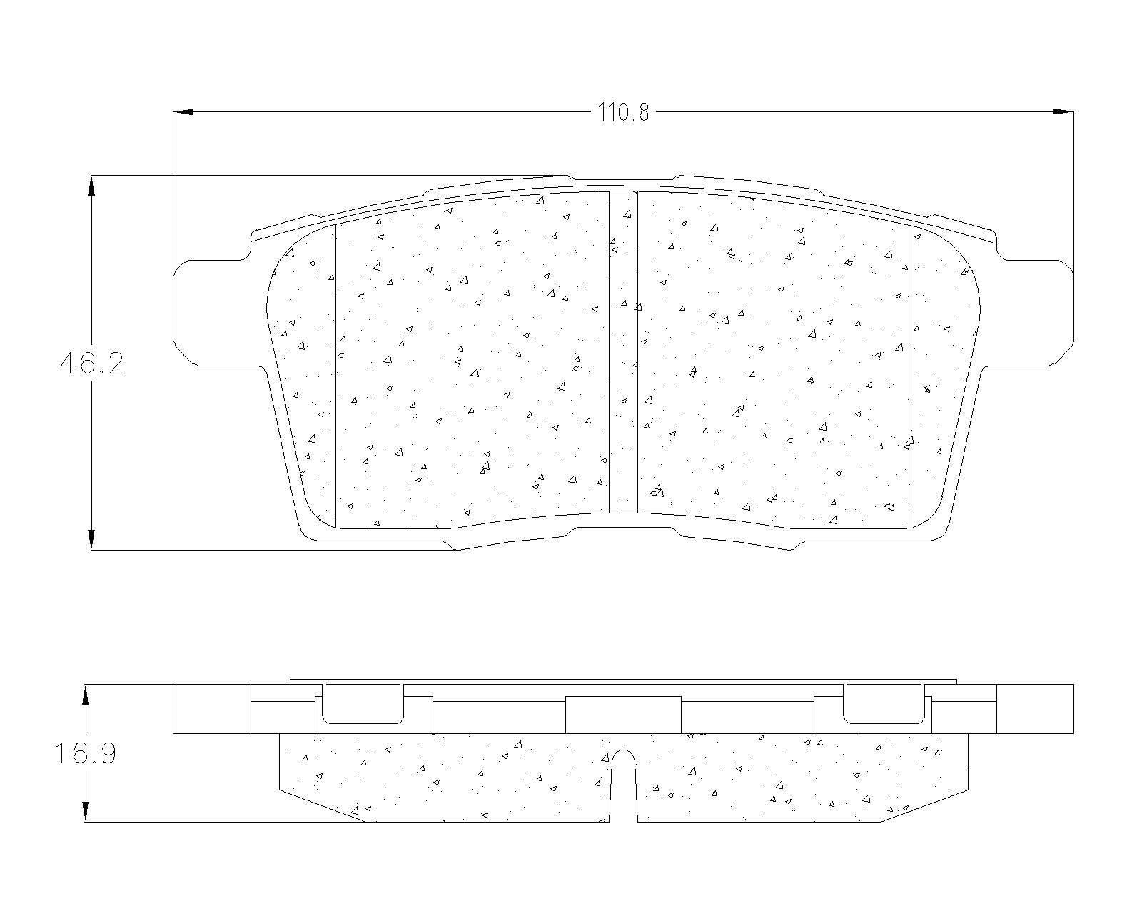 BALATA TRASERA CERÁMICA FORD EDGE, MAZDA CX7, CX9 - Imagen 2
