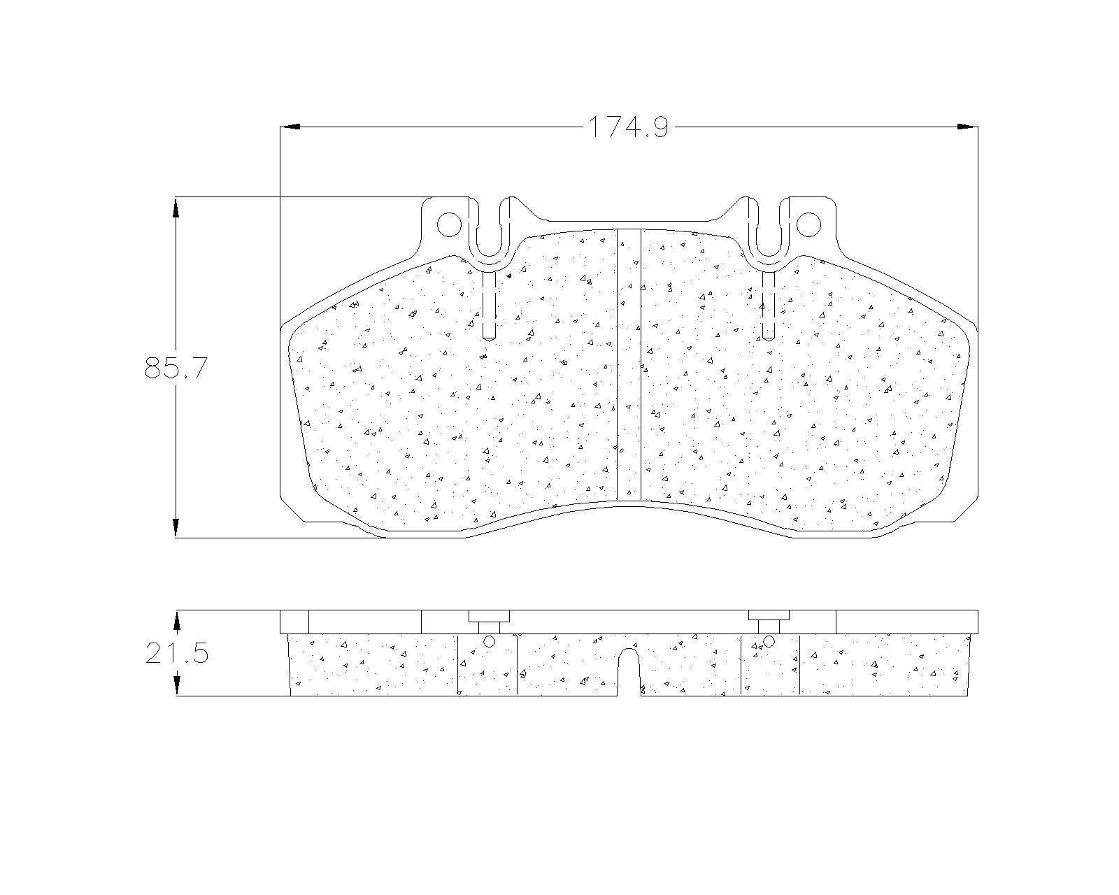 BALATA DELANTERA / TRASERA HINO 145, 165, 185 - Imagen 2