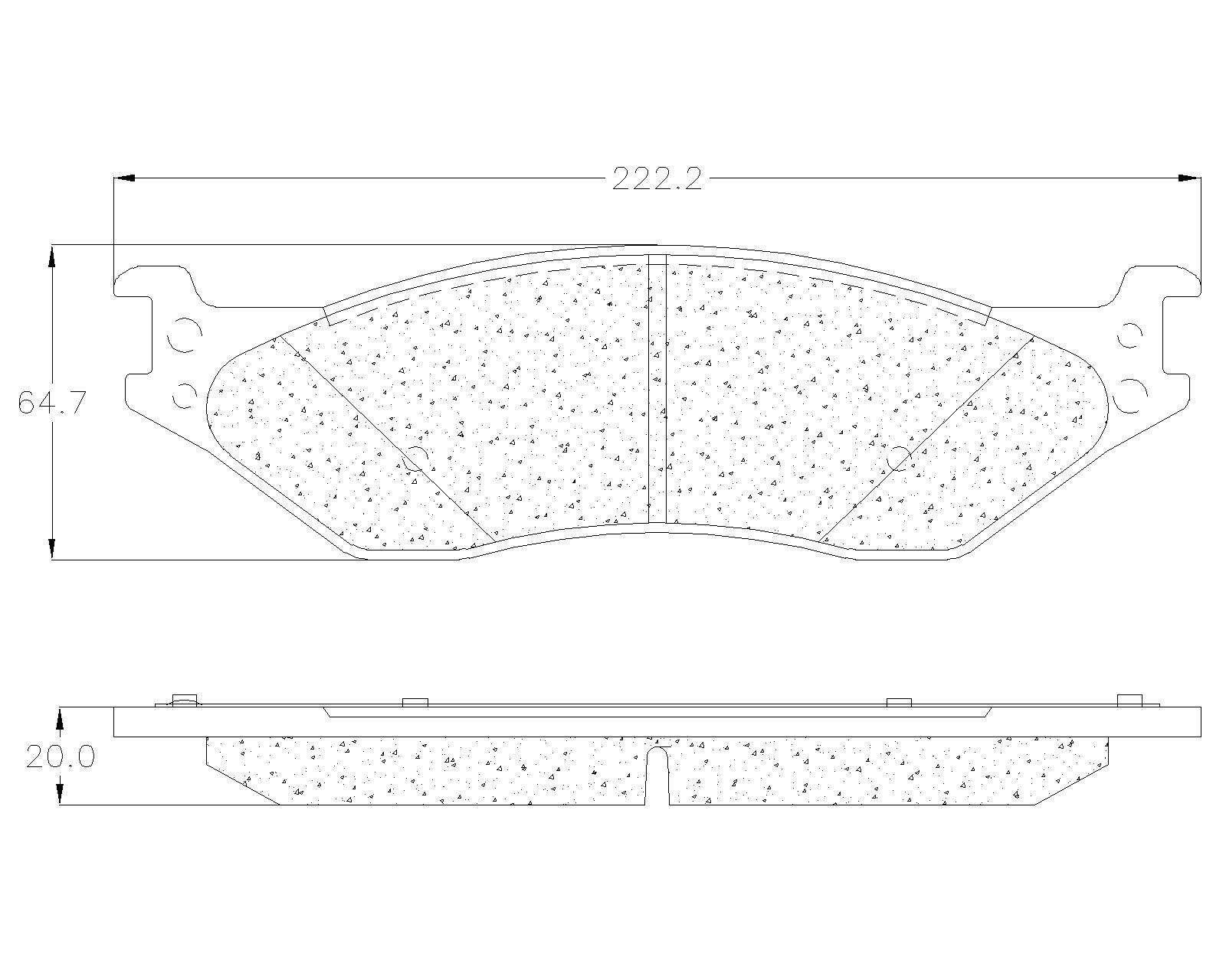 BALATA DELANTERA / TRASERA FORD F-450 SD, F-550 - Imagen 2