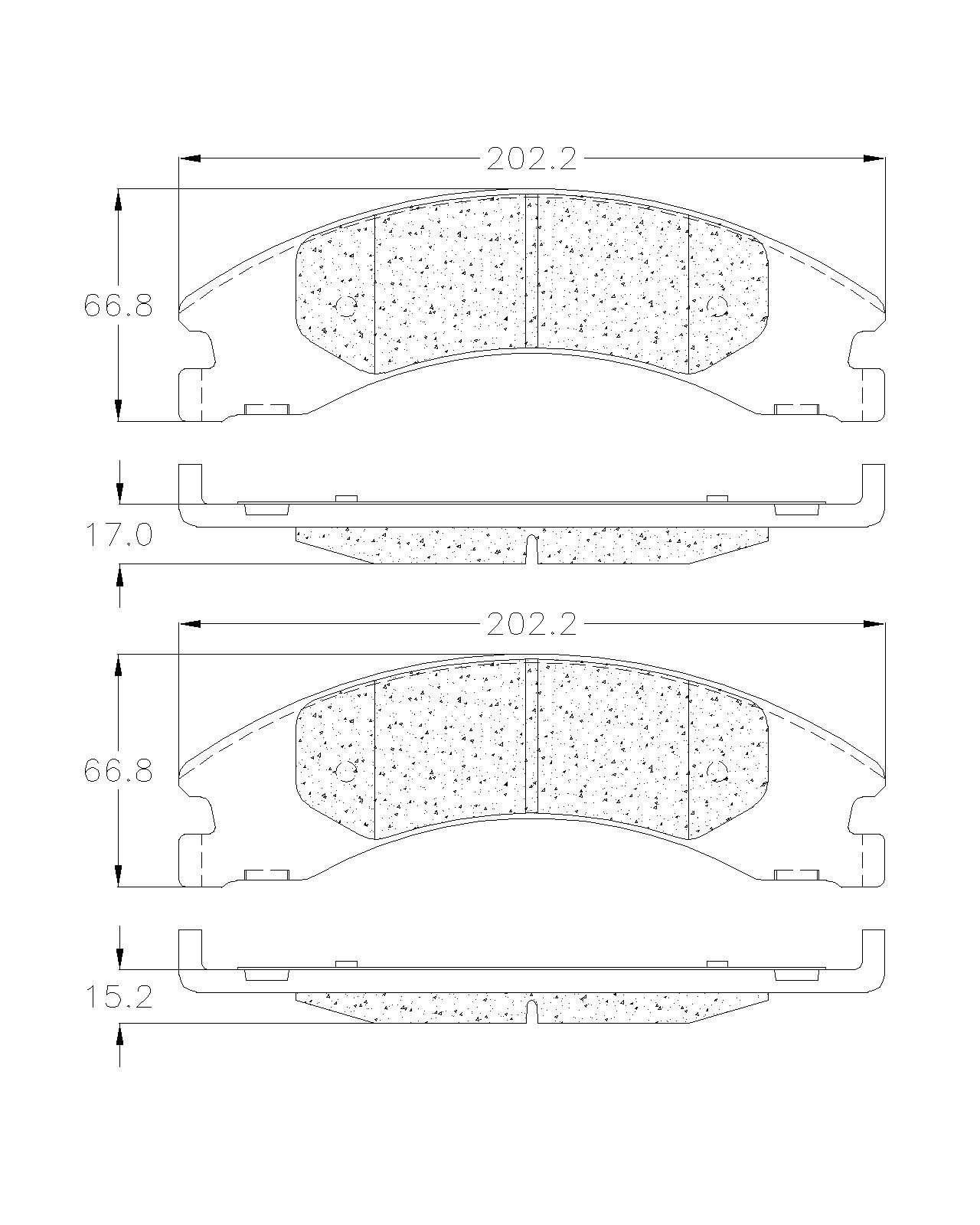 BALATA TRASERA FORD E-150, ECONOLINE - Imagen 2