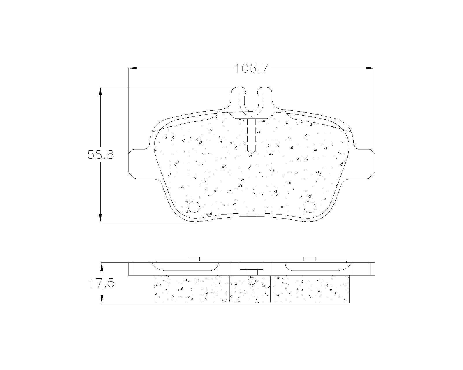 BALATA TRASERA MECEDES BENZ A180, CLA250, B180 - Imagen 2