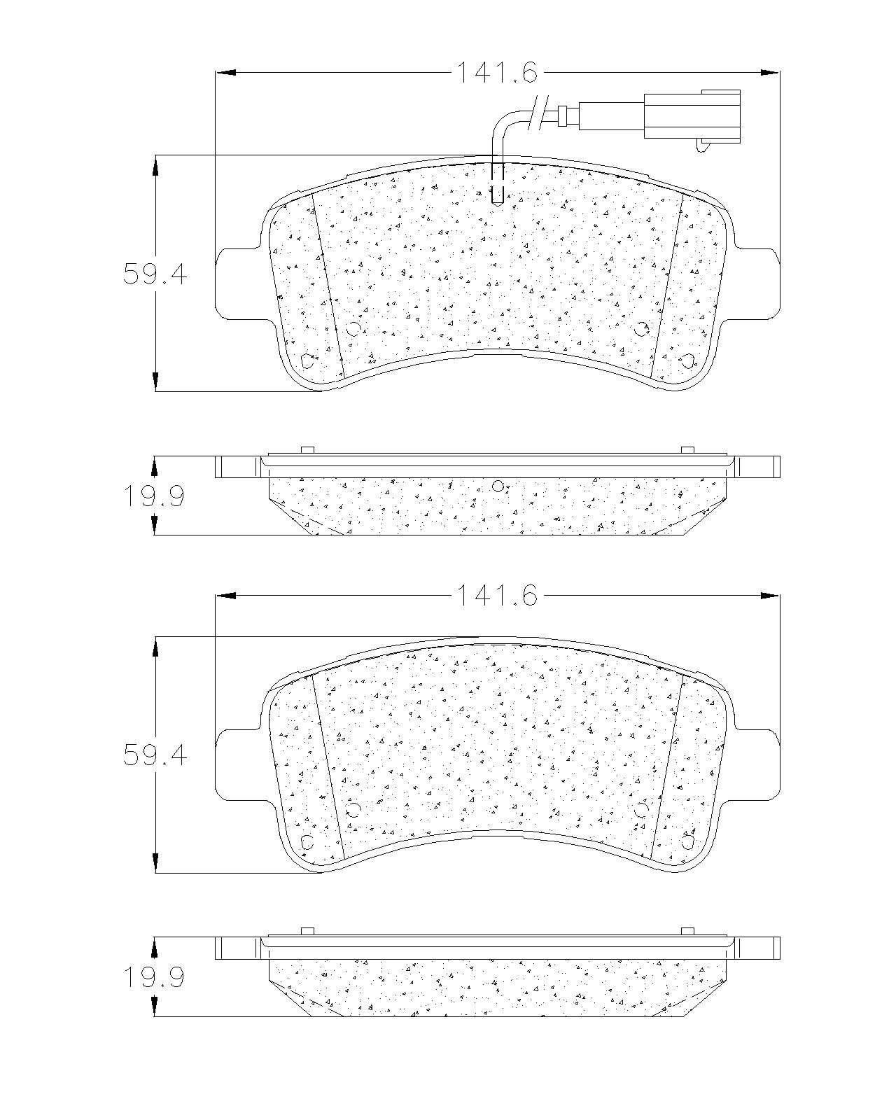 BALATA TRASERA RAM PROMASTER 1500, 2500, 3500 - Imagen 2