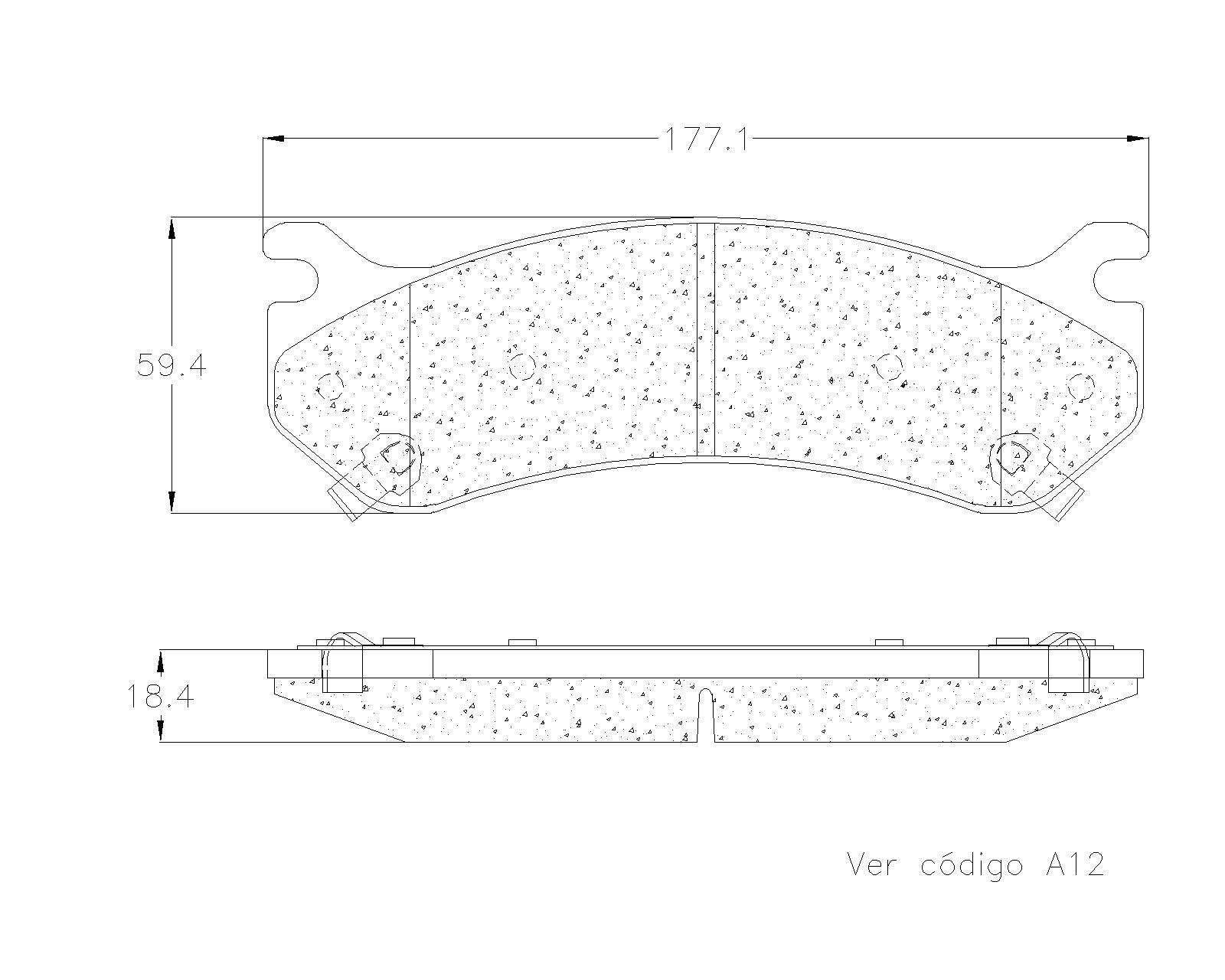 BALATA DELANTERA / TRASERA CADILLAC ESCALADE, CHEVROLET SONORA, 400SS, SILVERADO - Imagen 2