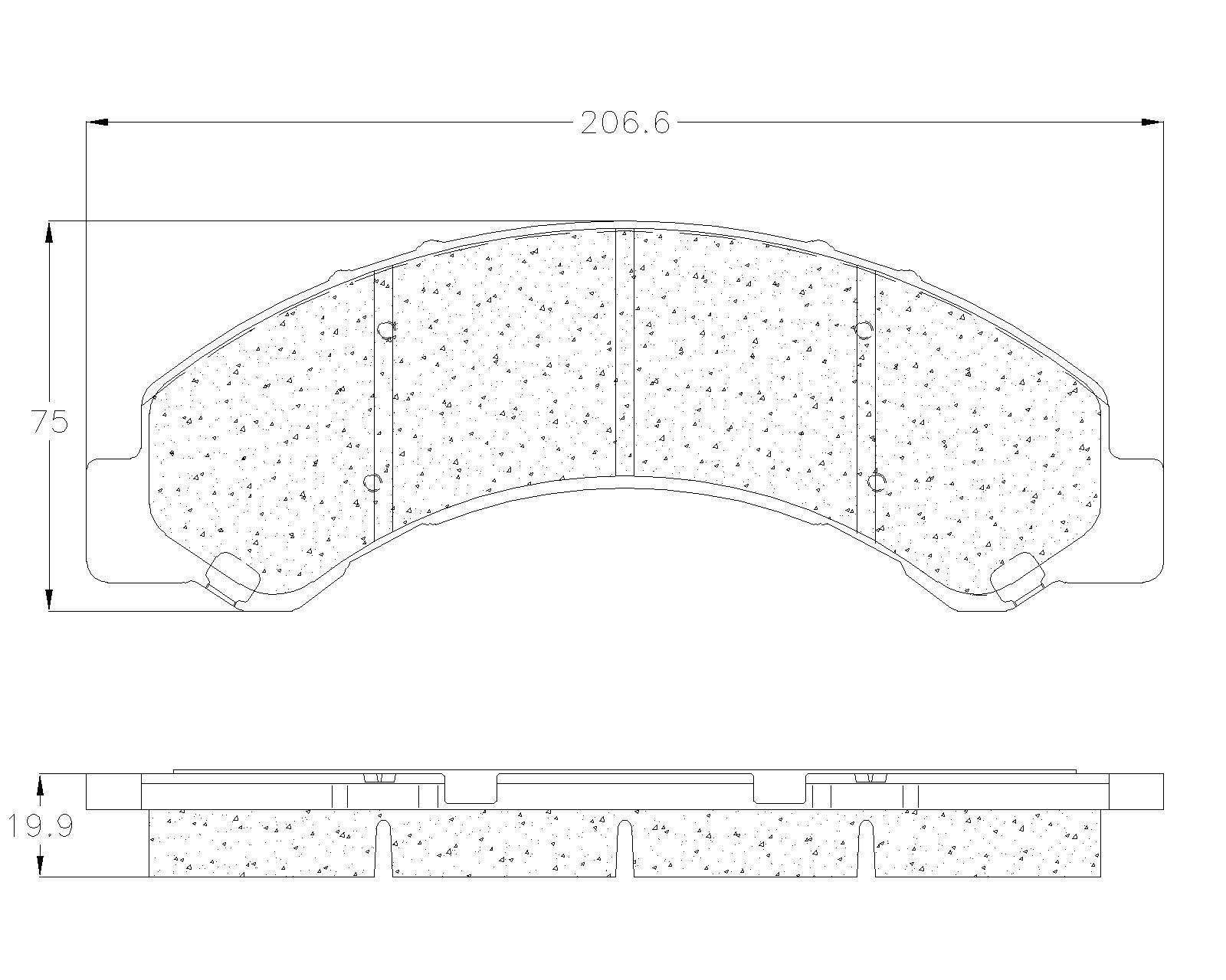 BALATA DELANTERA ISUZU ELF, HINO SERIE 300, 816 - Imagen 2