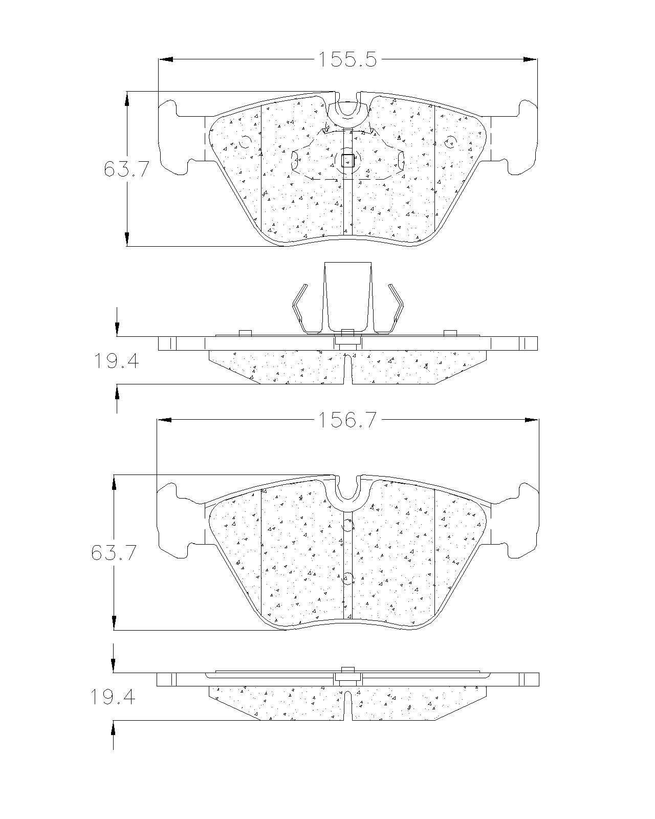 BALATA DELANTERA BMW 330i, M3, X3, Z4 - Imagen 2