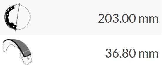 BALATA DE TAMBOR DODGE RAM 700 - Imagen 2